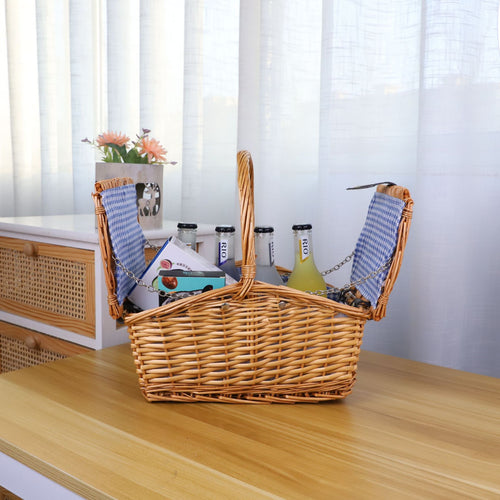 Picnic blanket with waterproof bottom and check pattern Bowlift