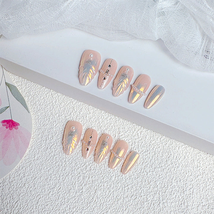 Premium French Tip Press-On Nails Bowlift