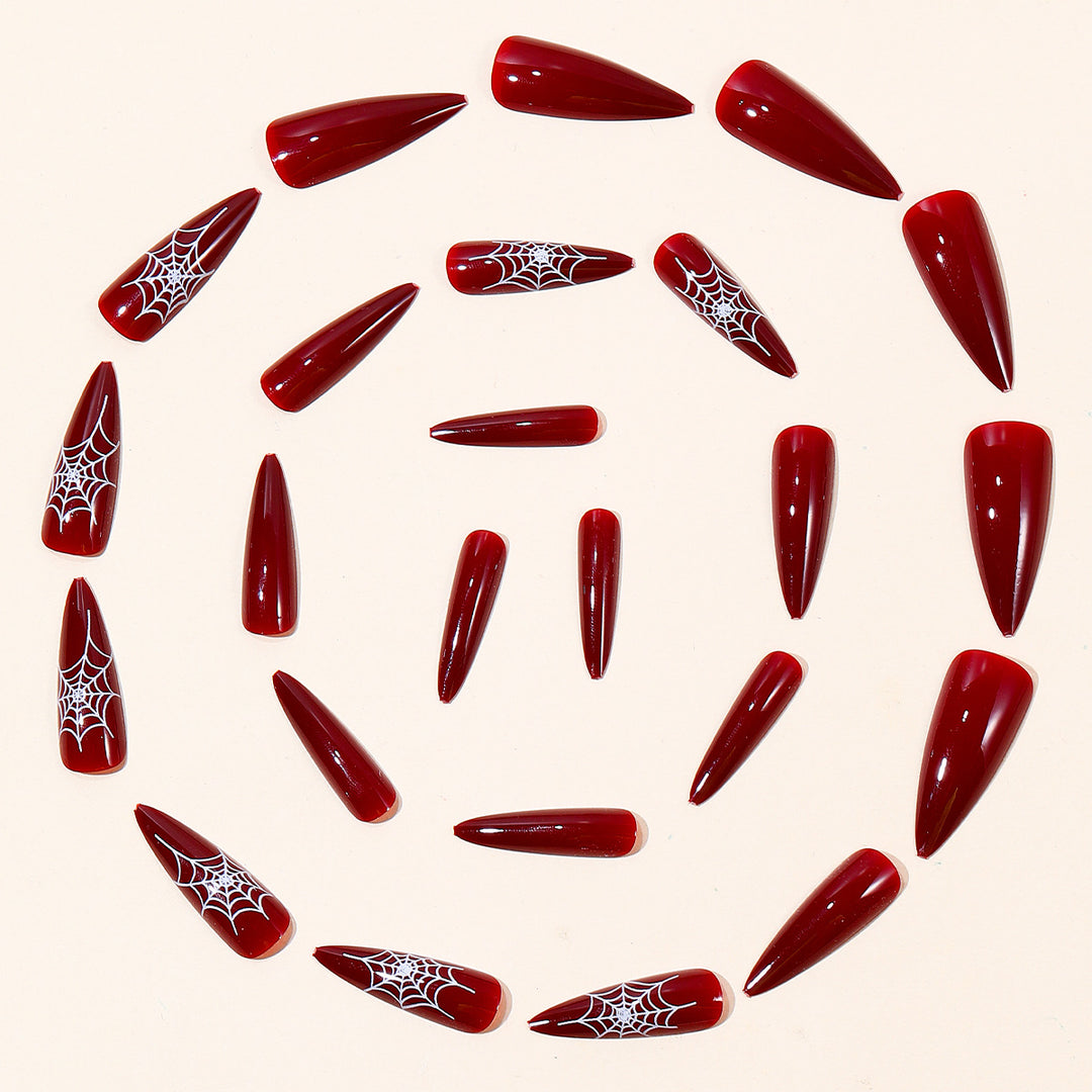 Halloween-Themed Stiletto Nail Art Extensions Bowlift