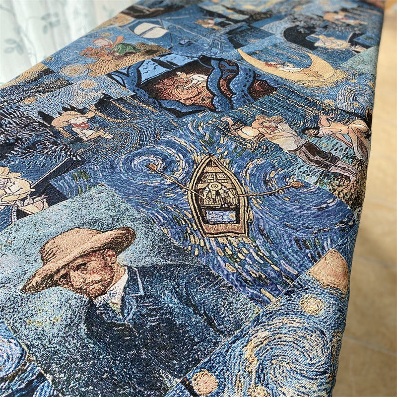 Artistic Van Gogh Pattern Throw Blanket