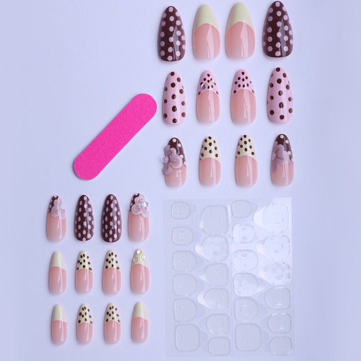 Creative Floral 3D Press-On Nails Bowlift