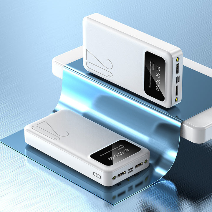 Portable power bank with intelligent energy display and quick charge function Bowlift
