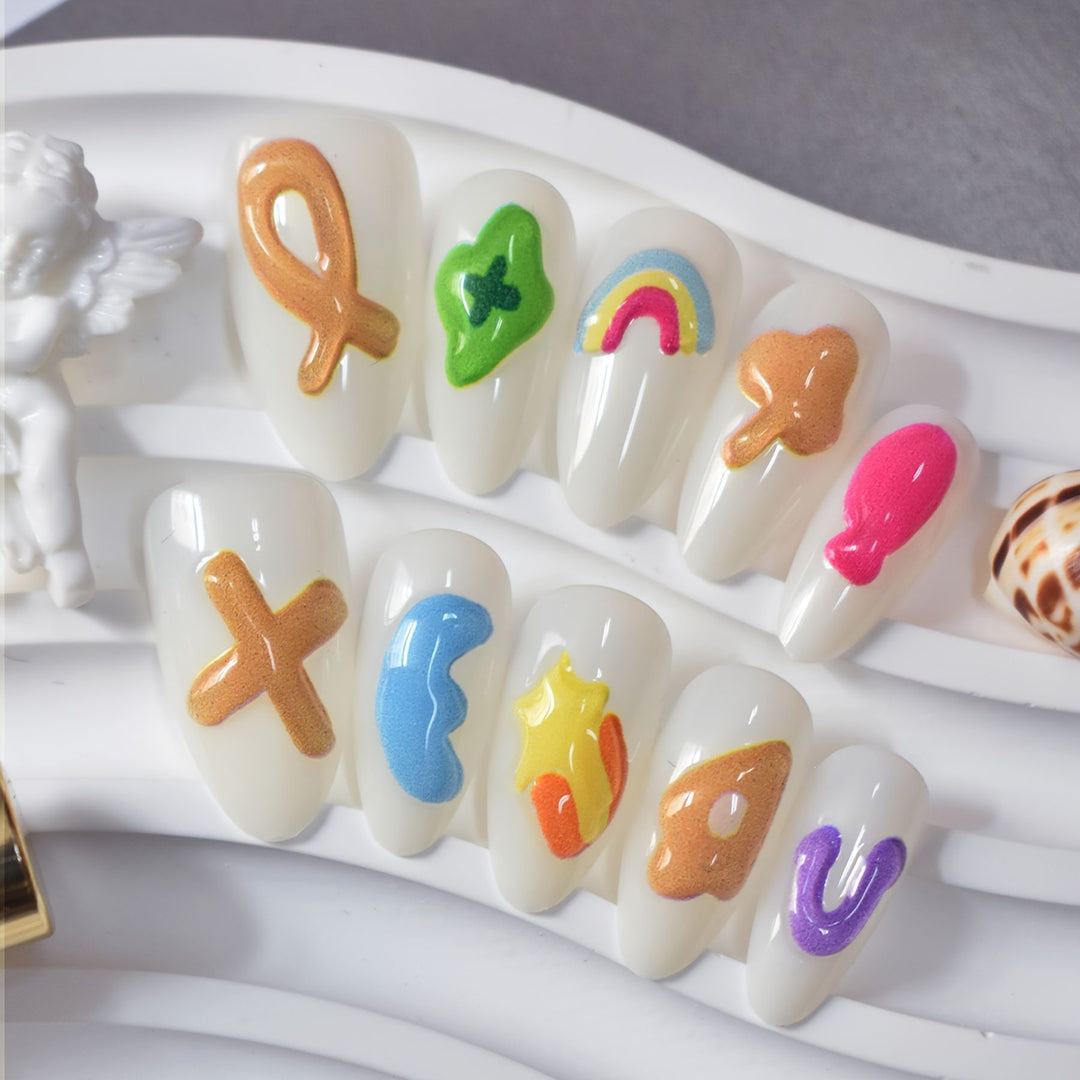 Artistic Gel Nail Art Design Bowlift