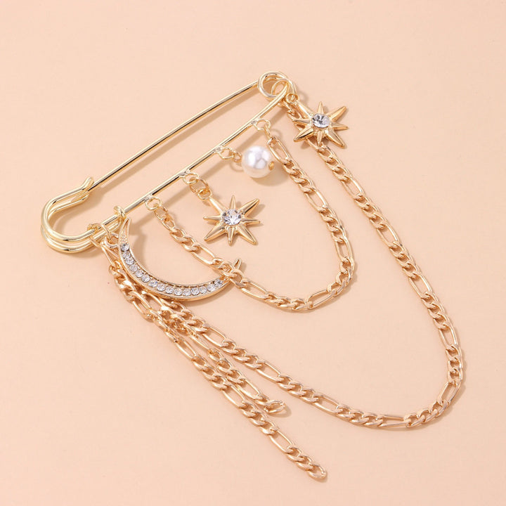 Glamorous Chain Brooch Bowlift