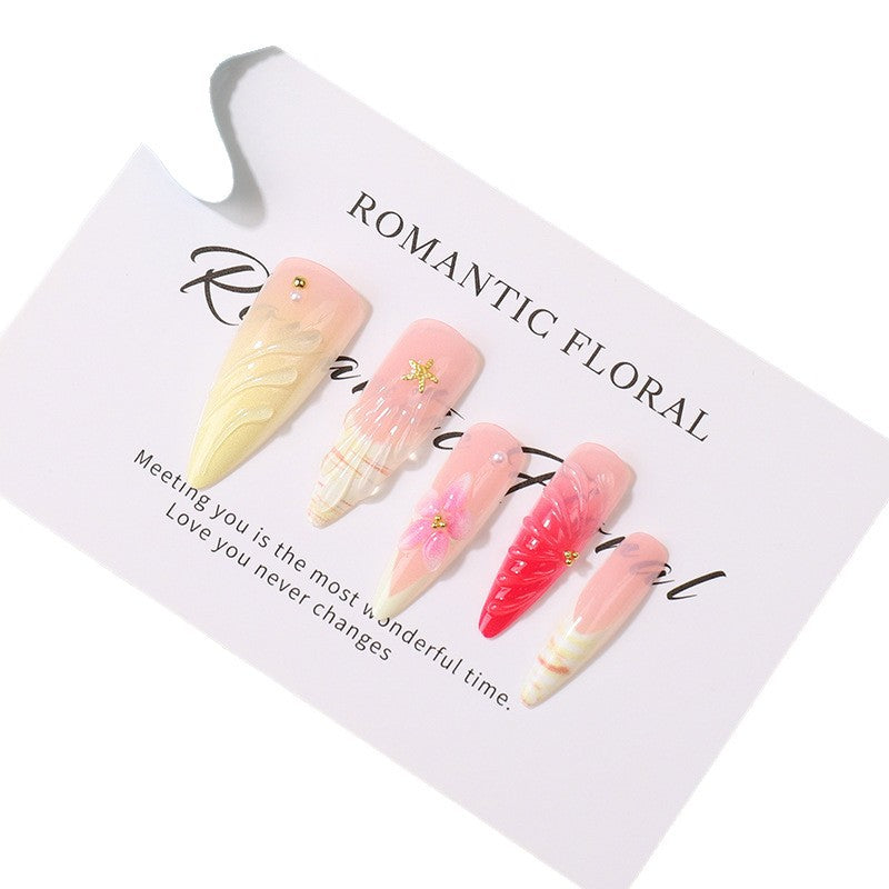 Romantic Floral Press-On Nail Tips Art Set Bowlift