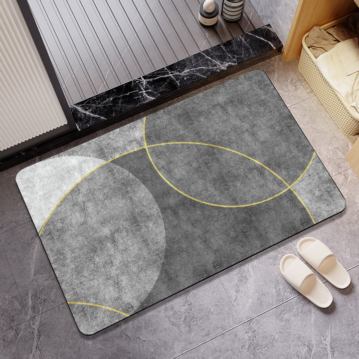 Geometric Patterned Anti-Fatigue Bath Mat Bowlift