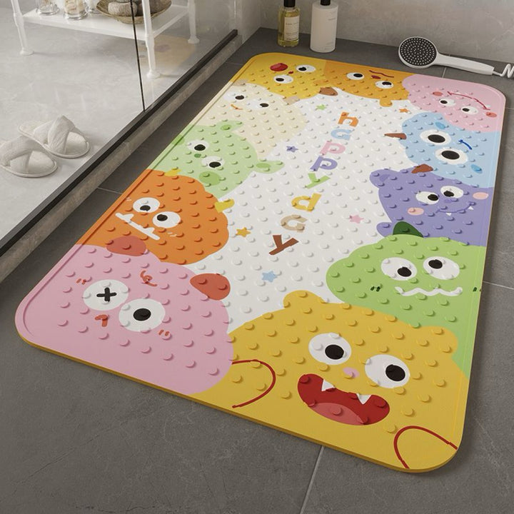 Cartoon-Themed Anti-Slip Bath Mat Bowlift