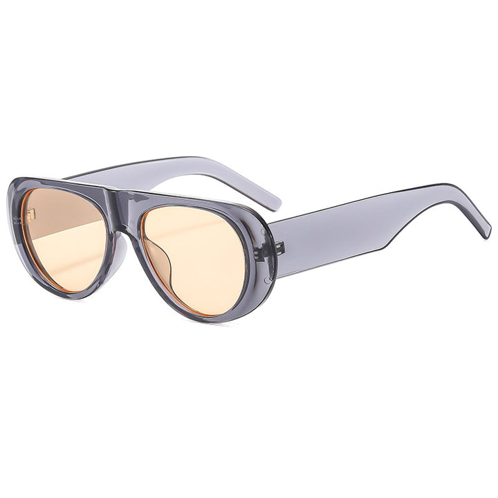 Contemporary Oversized Shield Sunglasses Bowlift