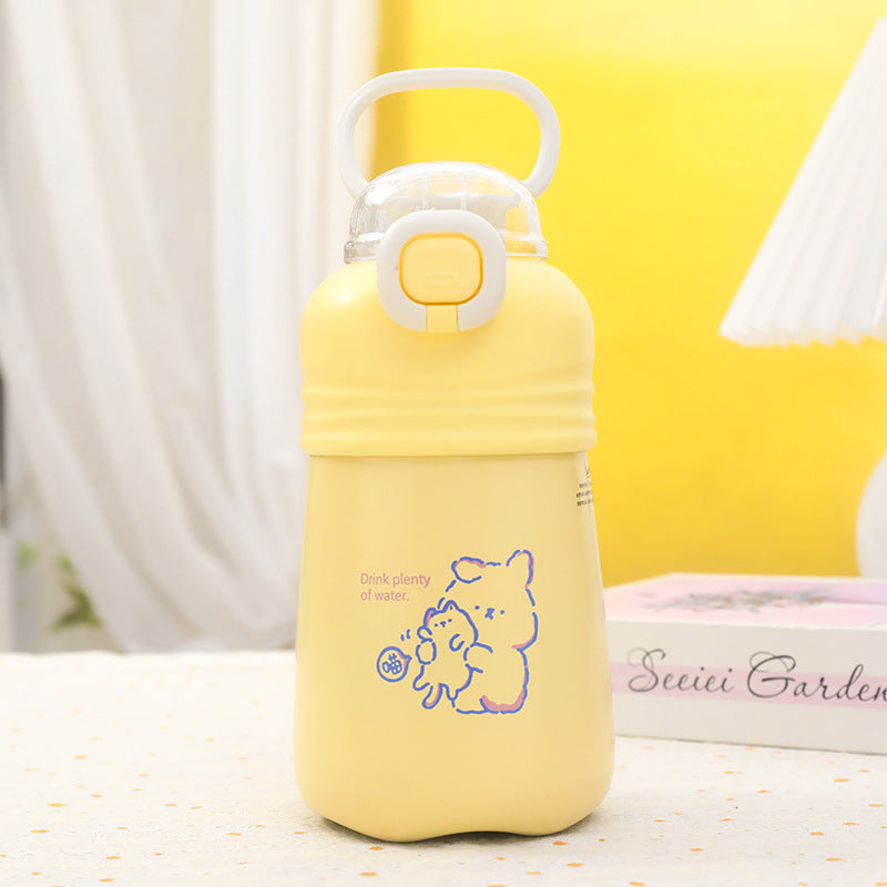 Practical water bottle with removable carrying device Bowlift