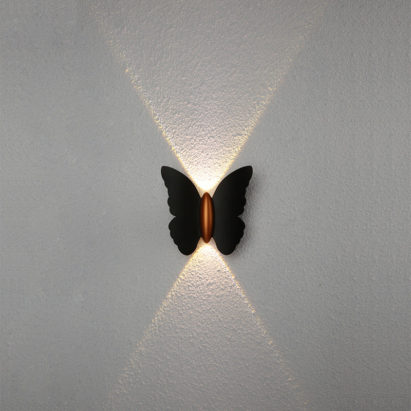 Creative Butterfly Shape Outdoor Patio LED Wall Sconce Lamp | Bowlift