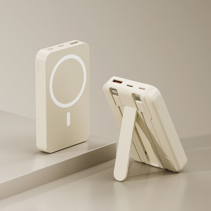 Power bank with integrated stand and fast charging function Bowlift