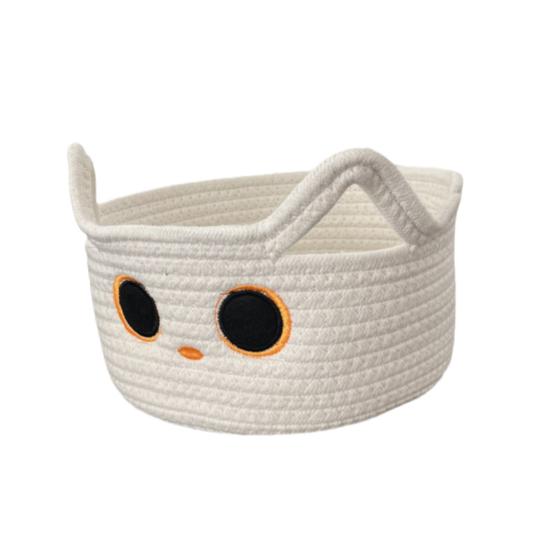 Ladies Playful Storage Basket with Cat Design Bowlift