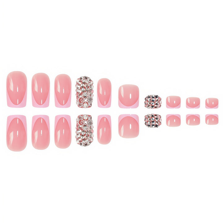 Elegant Press-On Nail Set Bowlift