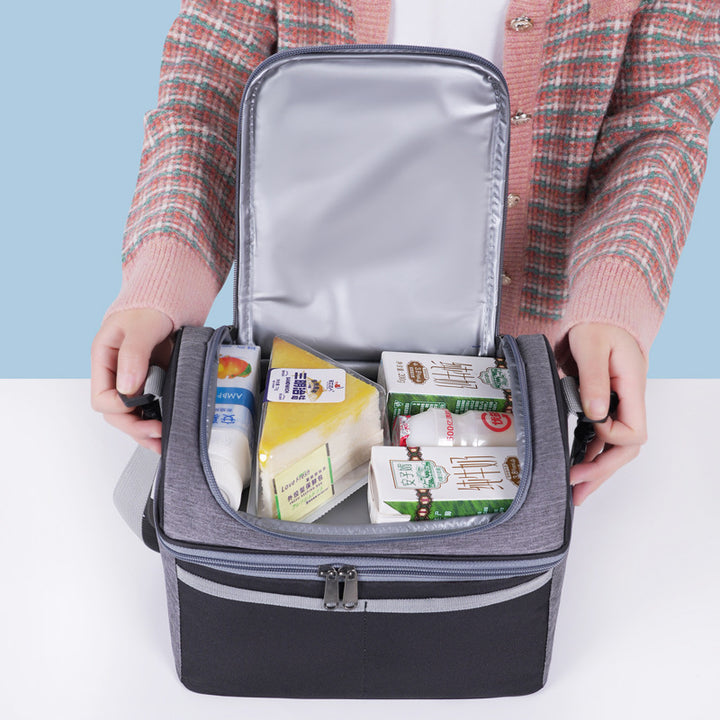 Women's insulated picnic lunch bag with multiple compartments Bowlift