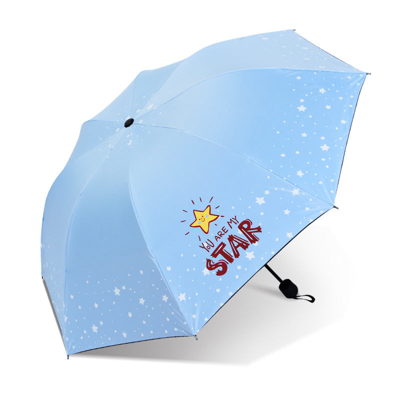 Women Foldable Umbrella with Floral Pattern Bowlift