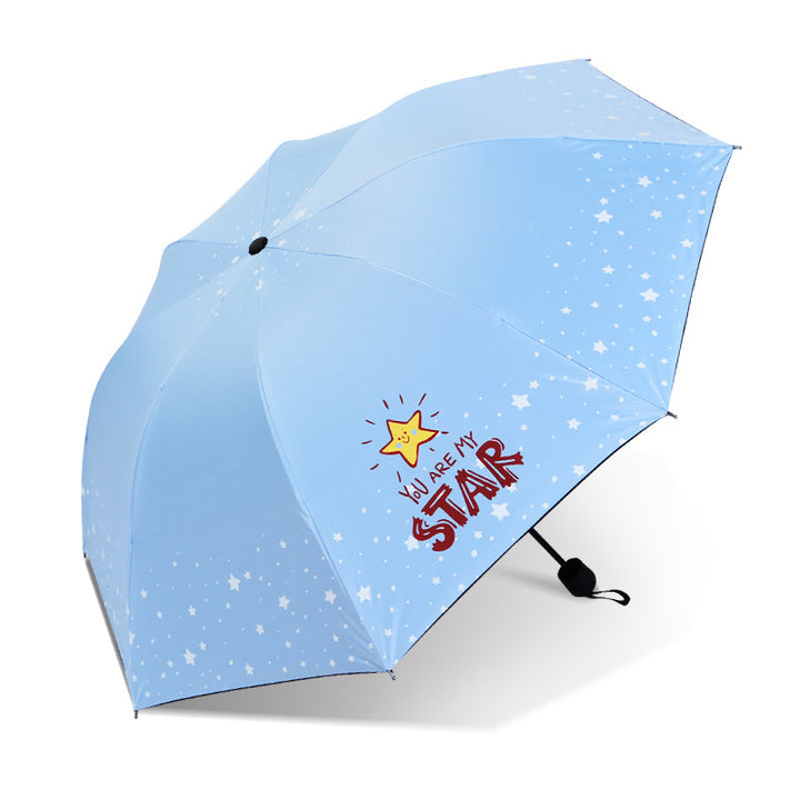 Women Foldable Umbrella with Floral Pattern Bowlift