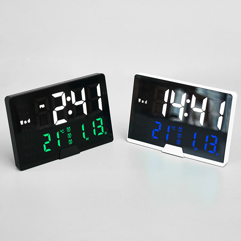 Digital Multifunction Alarm Clock with Temperature and Date Display Bowlift