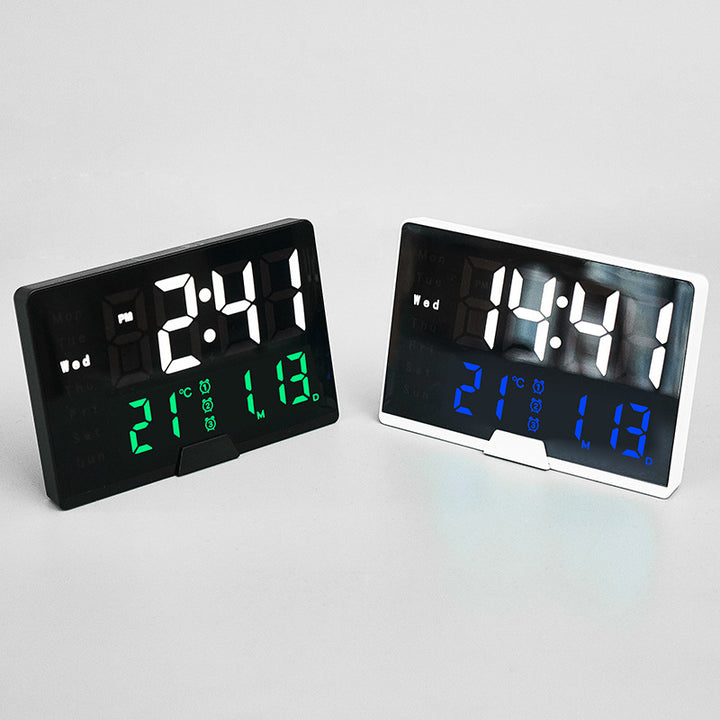 Digital Multifunction Alarm Clock with Temperature and Date Display Bowlift