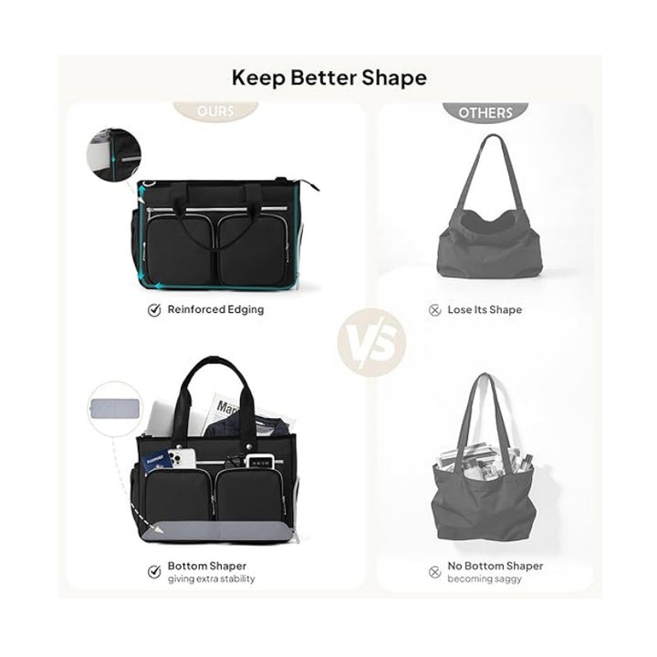 Multifunctional Tote Bag with Insulated Compartment System Bowlift