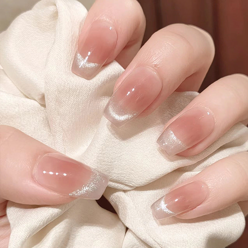 Elegant French Tip Press-On Nails Bowlift 1789389459