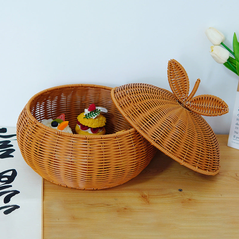 Women's Decorative Fruit Bowl made of Woven Material Bowlift