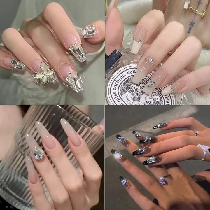 Floral-Inspired Elegant Press-On Nail Design Bowlift