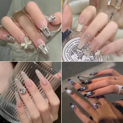 Floral-Inspired Elegant Press-On Nail Design Bowlift