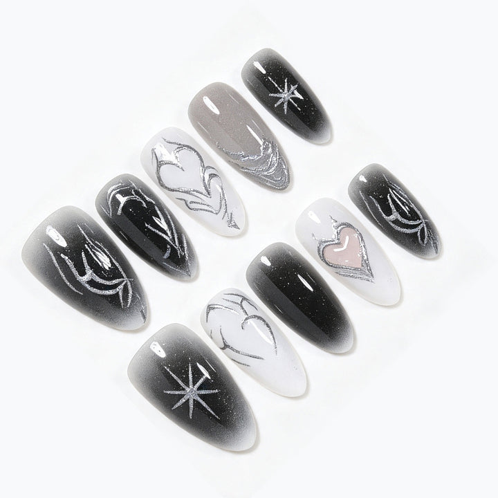 Artistic Long Stiletto Nail Art Tips Bowlift