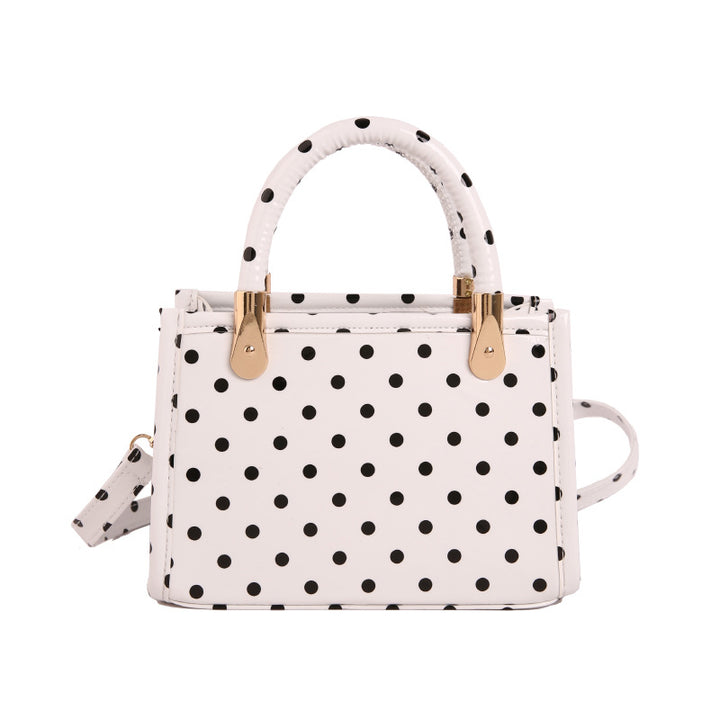 WoChic Polka Dot Handheld Satchel Bag Bowlift