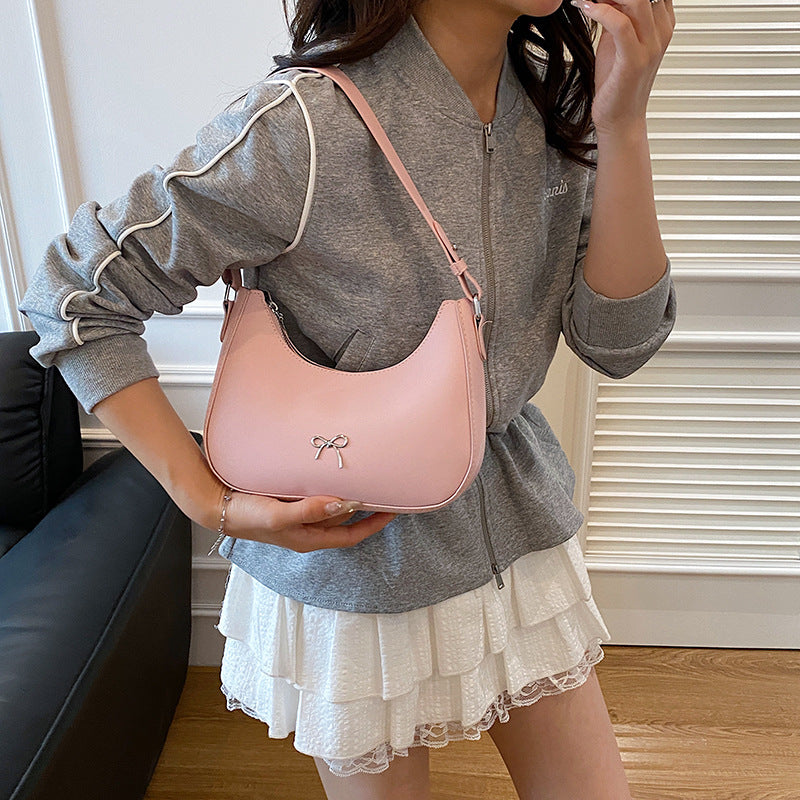 Stylish Bow Detail Shoulder Bag Bowlift