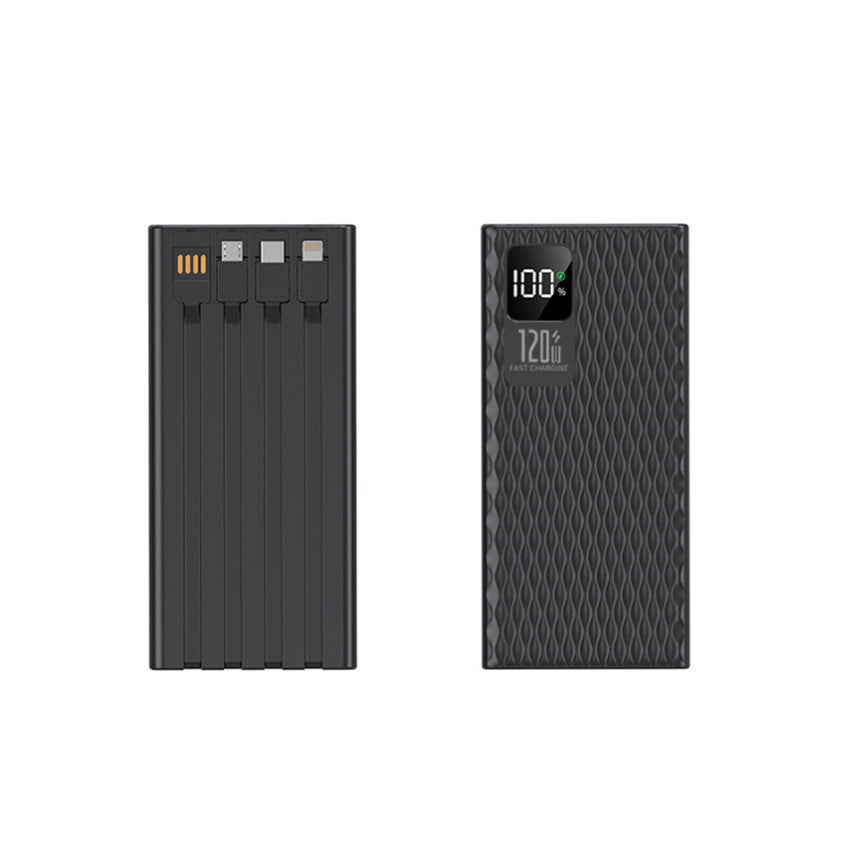 High-performance power bank with integrated fast charging ports and LCD display Bowlift