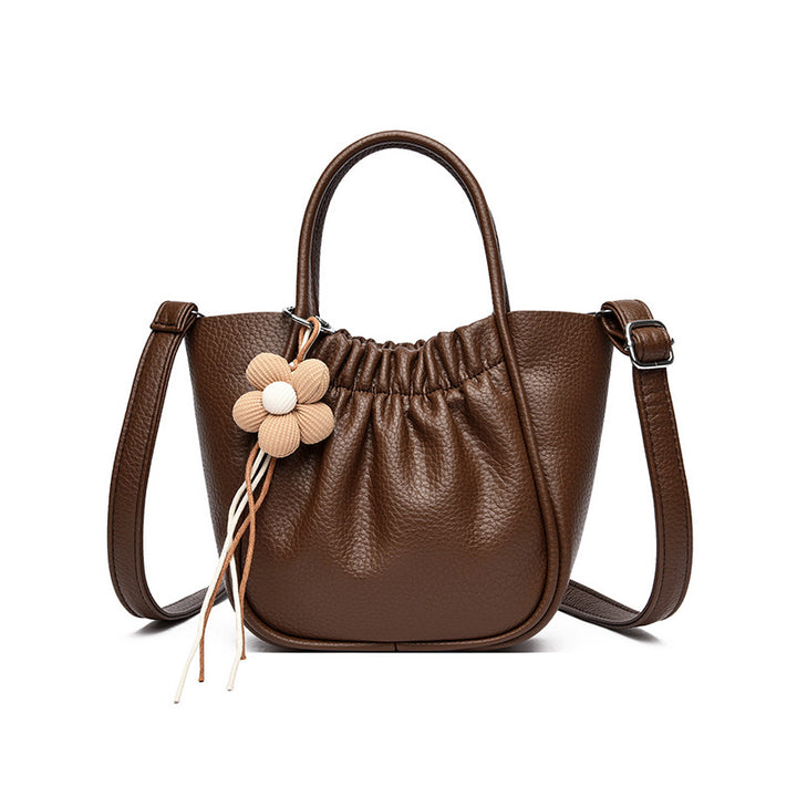Chic Faux Leather Handbag Bowlift