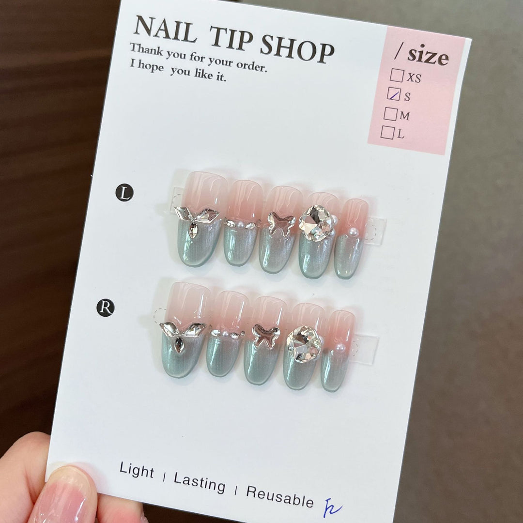 Decorative Animal Print Press-On Nail Set Bowlift