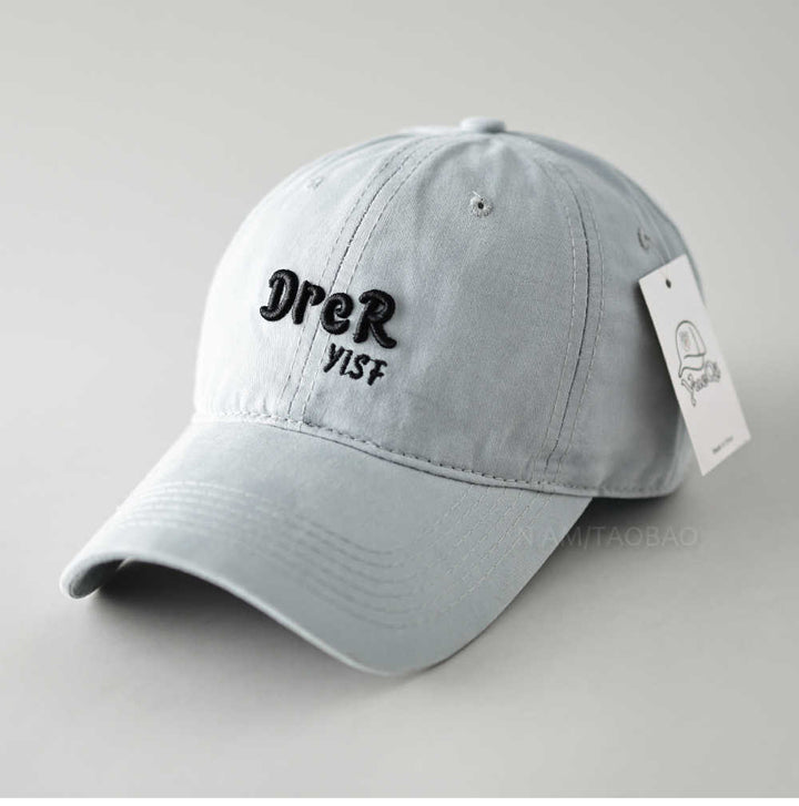 Unisex Adjustable Vintage Embroidered Cap Bowlift