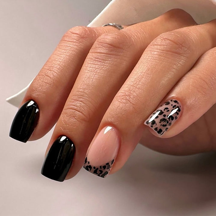 Artful Gel Nails in Leopard Design Bowlift