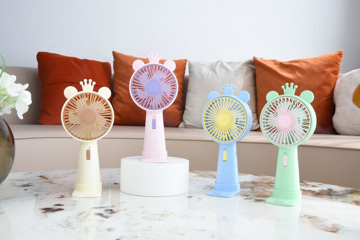 Women Portable Hand Fan with Funny Animal Design Bowlift