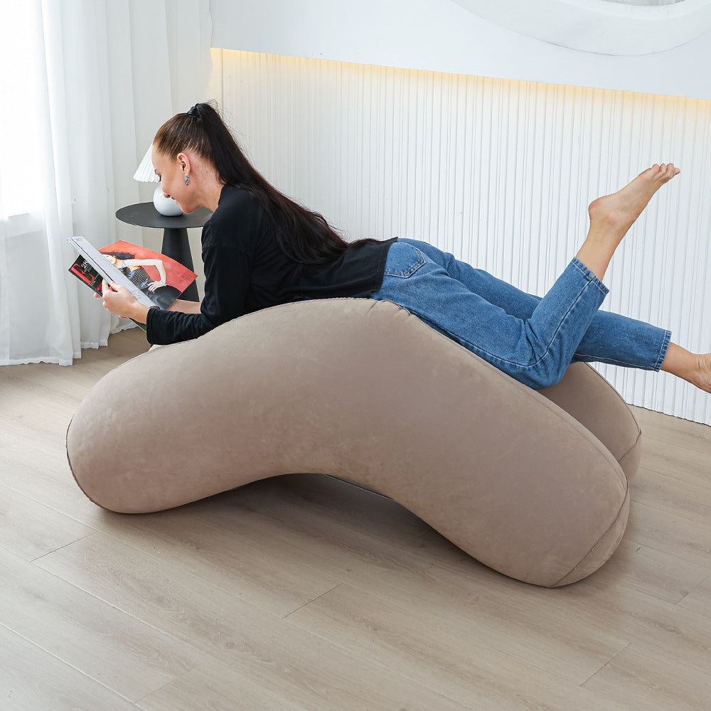 Women's Ergonomic Inflatable Relax Lounge Chair with Headrest Bowlift