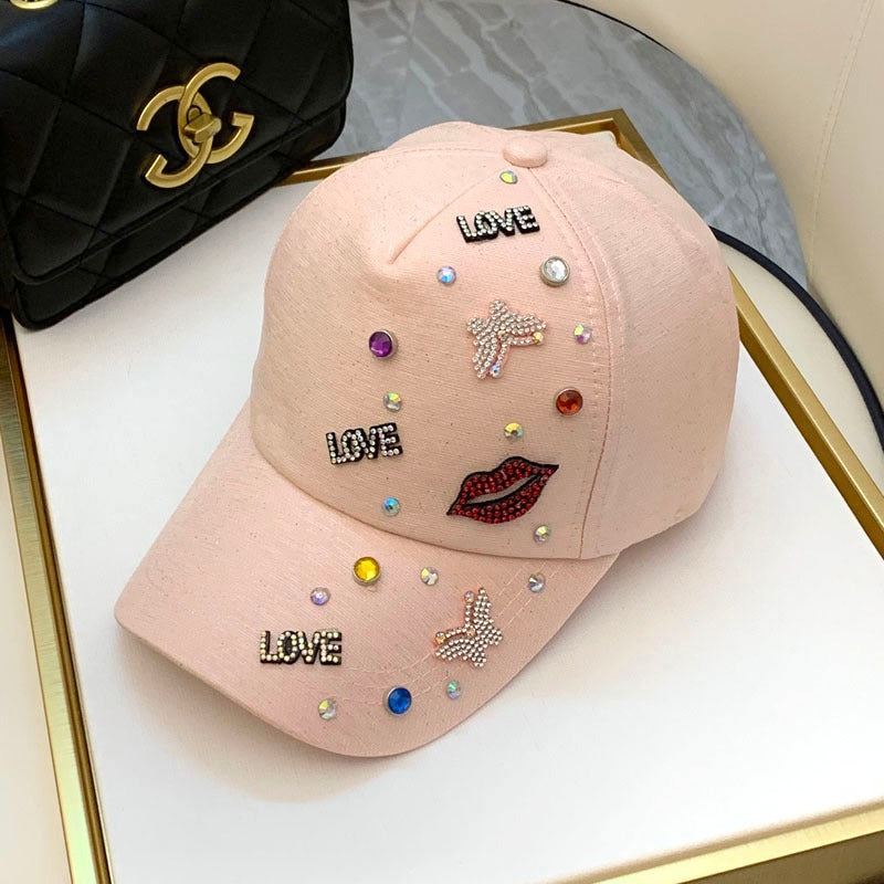 Women's Embellished Graphic Baseball Cap Bowlift