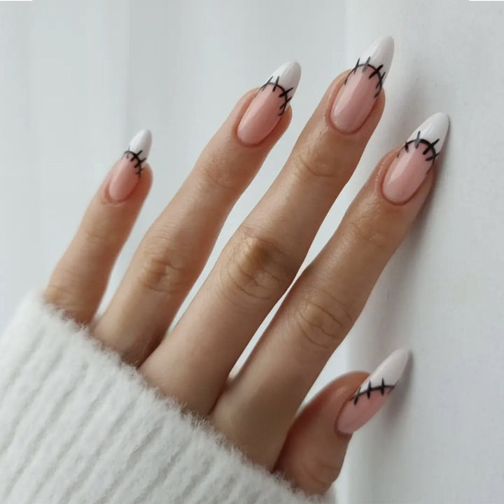 Creative nail art set with original sewing design Bowlift