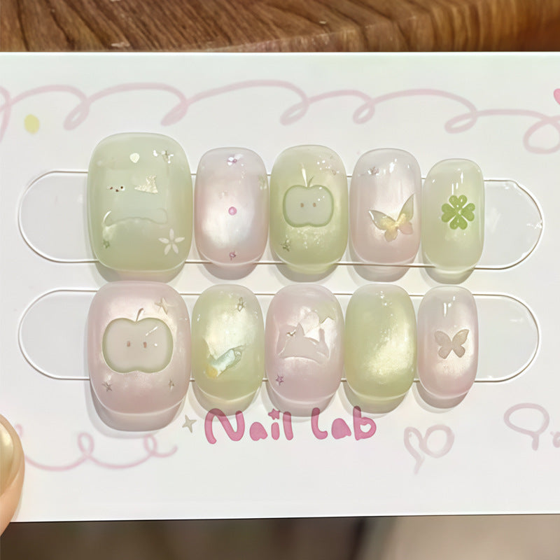 Whimsical Floral-Themed Press-On Nails Bowlift