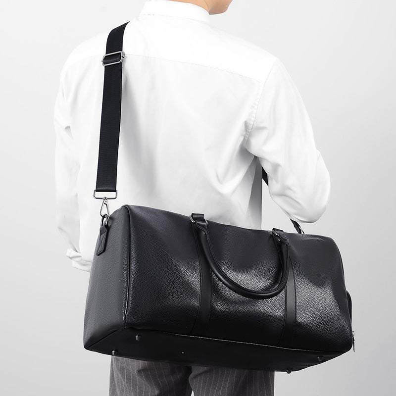 Premium Leather Travel Duffle Bowlift