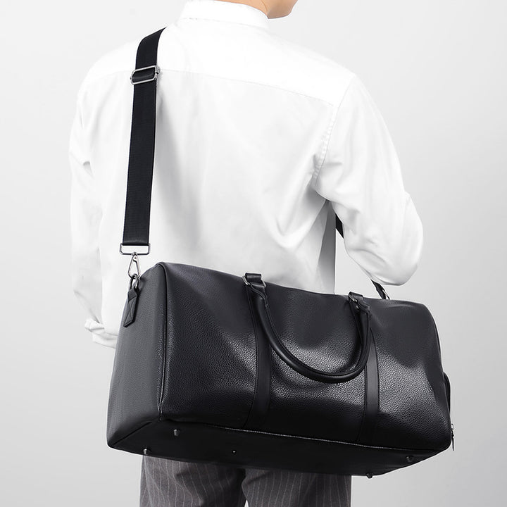 Premium Leather Travel Duffle Bowlift