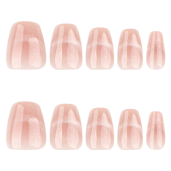 Elegant Nail Designs with Glitter and Gradient Bowlift