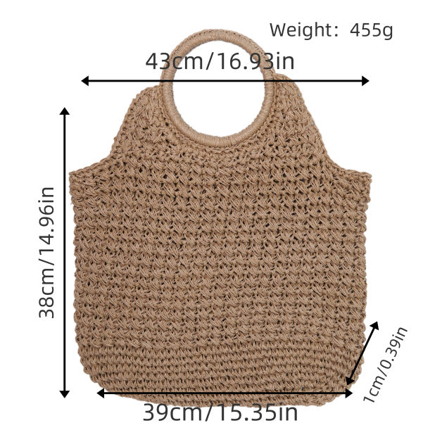 Handwoven shopping and beach bag Bowlift