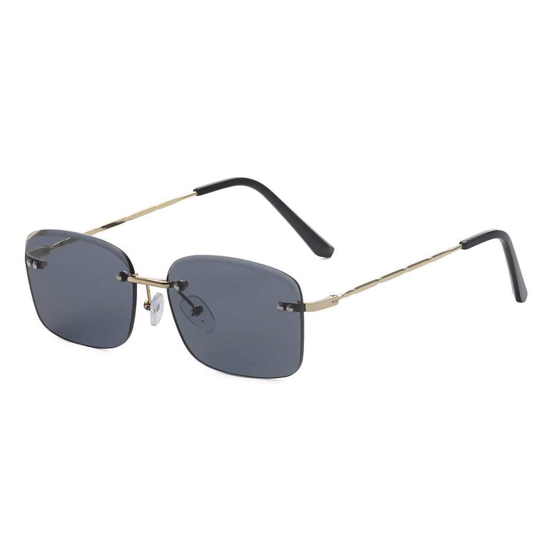 Women's square sunglasses with polarized lenses and elegant metal frame Bowlift