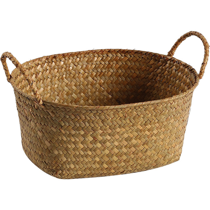 Unisex Handwoven Storage Basket with Ergonomic Handles Bowlift