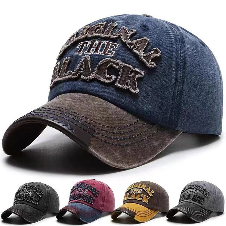 Men's Vintage-Inspired Distressed Cap Bowlift