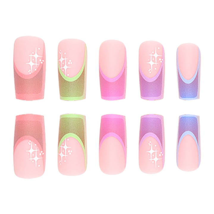 Artistic French Style Nail Tips Bowlift