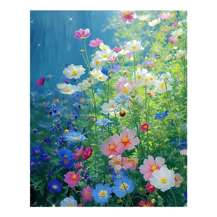 Contemporary Lotus Floral Canvas Art Print Bowlift