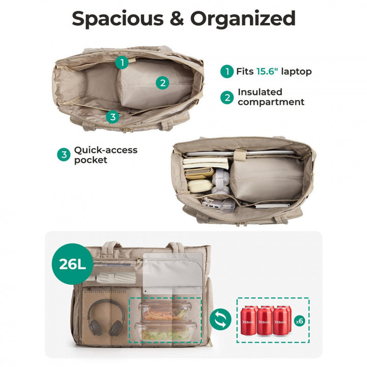 Multifunctional cooler bag with organizer pockets Bowlift